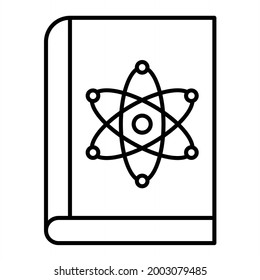  Vektorgrafik-Physik-Buchübersicht-Design
