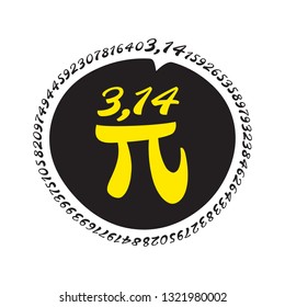 vector pi number design