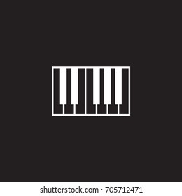 Vector piano icon

