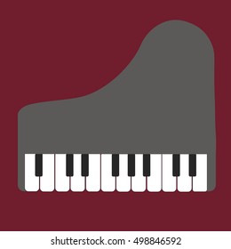 Vector, piano Icon Art, classical, music