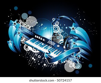 vector piano illustration