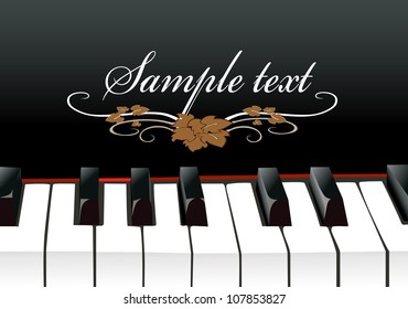 vector piano keyboard