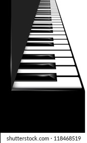 Vector piano keyboard