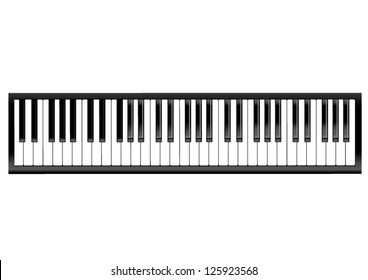  Vector piano keyboard