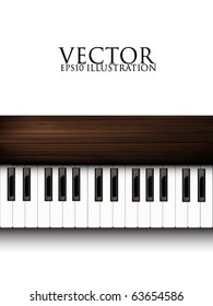 vector piano keyboard