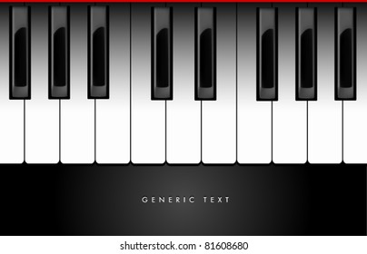 Vector Piano Keyboard Design