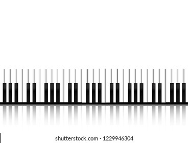 Vector : Piano keyboard equalizer concept on white background