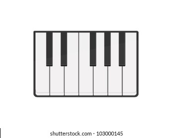 Vector Piano Keyboard Icon