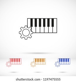 Vector Piano Keyboard Icon