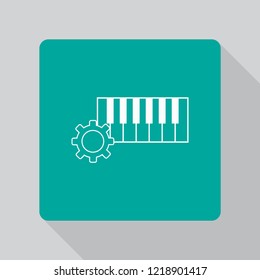 Vector Piano Keyboard Icon