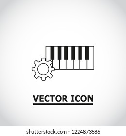 Vector Piano Keyboard Icon