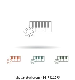 Vector Piano Keyboard Icon . Lorem Ipsum Illustration design