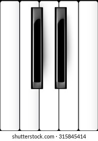 vector piano keyboard illustration