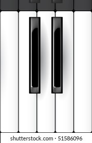 vector piano keyboard illustration