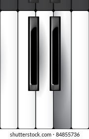 vector piano keyboard illustration