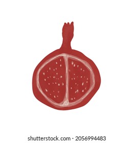 Imagen vectorial del granate en forma de acuarela