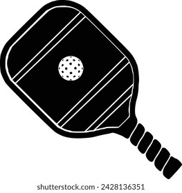 Vector Pickleball Paddles silhouette,Pickleball club and icons vector illustration, Pickleball Paddles flat vector icon, High quality vector