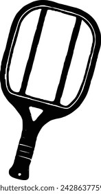 Vector Pickleball Paddles silhouette,Pickleball club and icons vector illustration, Pickleball Paddles flat vector icon, High quality vector