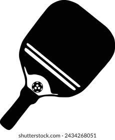 Vector Pickleball Paddles silhouette,Pickleball club and icons vector illustration, Pickleball Paddles flat vector icon, High quality vector