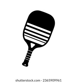 Vector pickleball silhouette pickleball club and icons vector illustration