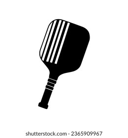 Vector pickleball silhouette pickleball club and icons vector illustration