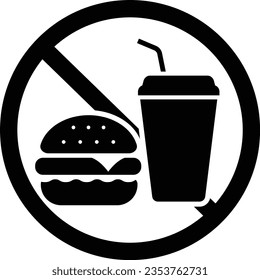 Vektor-Piktogramm ohne Essen von Käsermeister und Saft