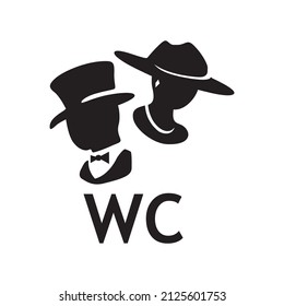 Vector Pictogram Public Toilet And Wc Logo