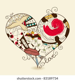 Vector picture of abstract heart