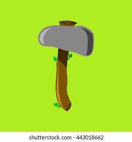 vector picture ancient hammer