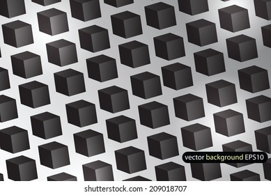 Vector picture with a lot of black squares