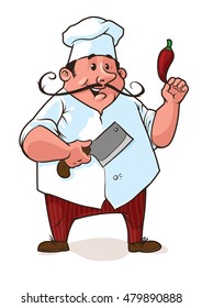 Vector picture of chief-cooker