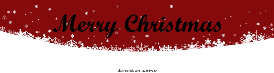 Vector picture with a Christmas theme on a red background.