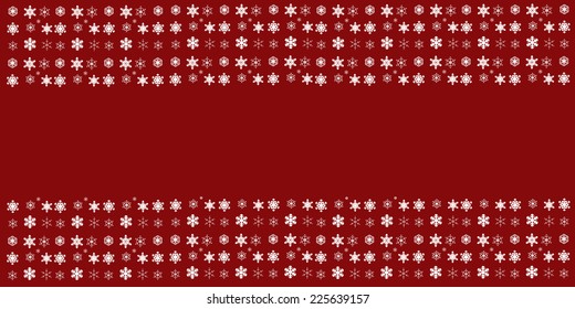 Vector picture with a Christmas theme on a red background.