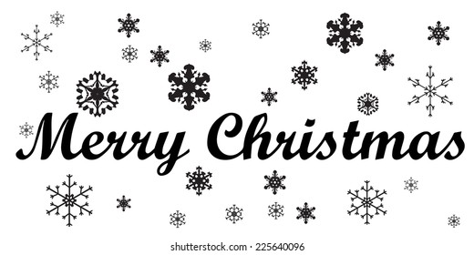 Vector picture with a Christmas theme on a white background.