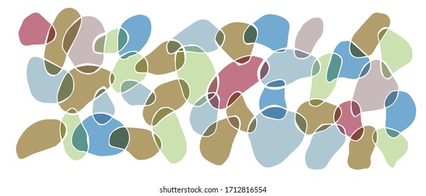 vector picture of colored pieces of glass
