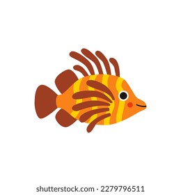 Imagen vectorial de una bonita leona aislada en un fondo blanco.