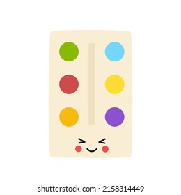 Vector picture of cute paints on white background.