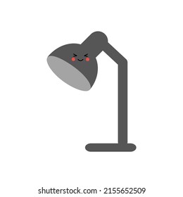 Vector picture of cute school lamp on white background.