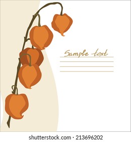 vector picture with flowers 