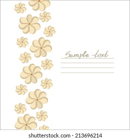 vector picture with flowers 