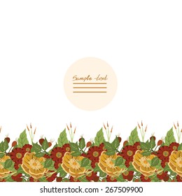 Vector picture with flowers