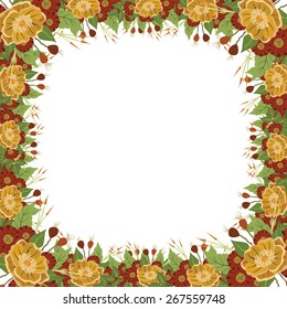 Vector picture with flowers