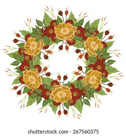 Vector picture with flowers