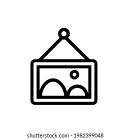 vector picture frame icon. Eps. 10.