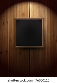 vector picture frame on wall