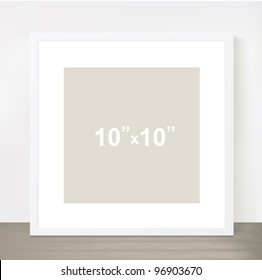 Vector picture frame for a presentation of photos or illustrations