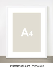 Vector picture frame for a presentation of photos or illustrations