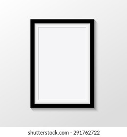 Vector picture frames on white background