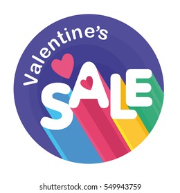 Vector picture with hearts. Illustration of love, romantic theme, the picture for the poster showcases selling Valentine's Day, a special offer, a percentage of the sale.