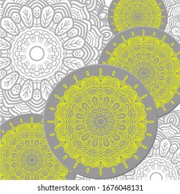 Imagen vectorial: Mandala por la felicidad